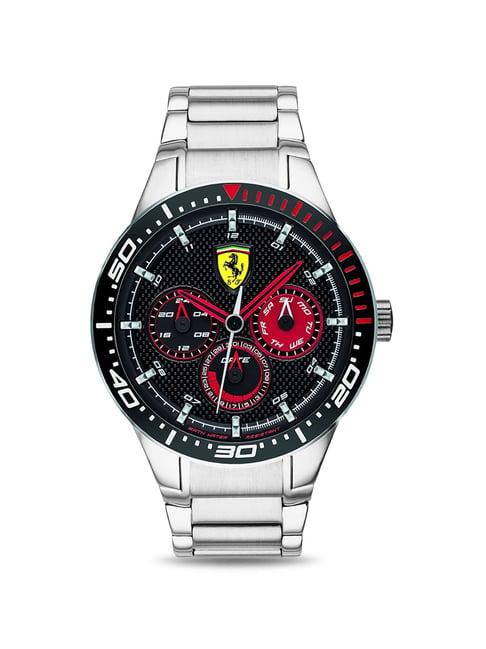 ferrari 830589 red rev t analog watch for men