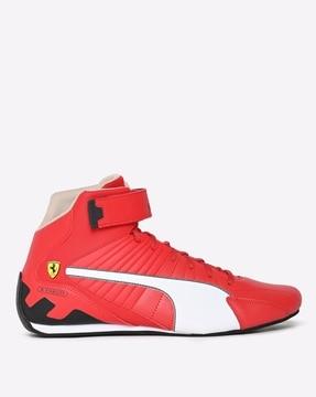 ferrari kart cat rl mid-top lace-up shoes