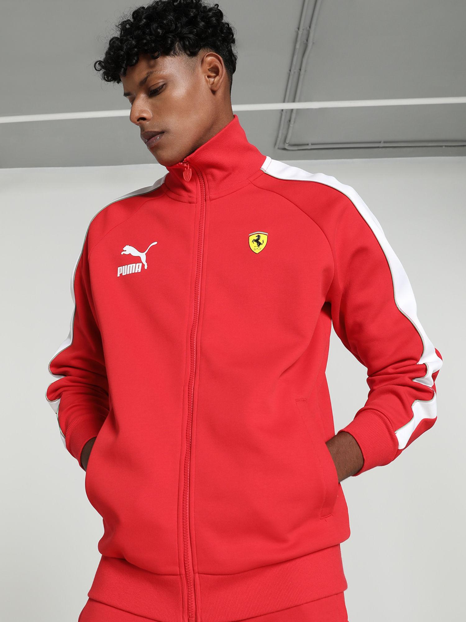 ferrari race iconic t7 mens red jacket