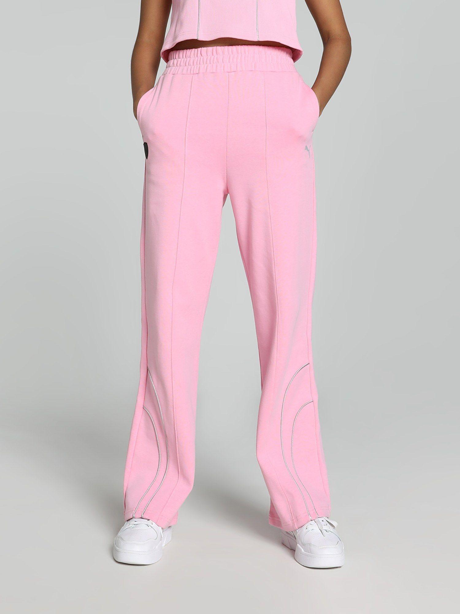 ferrari style womens pink track pant