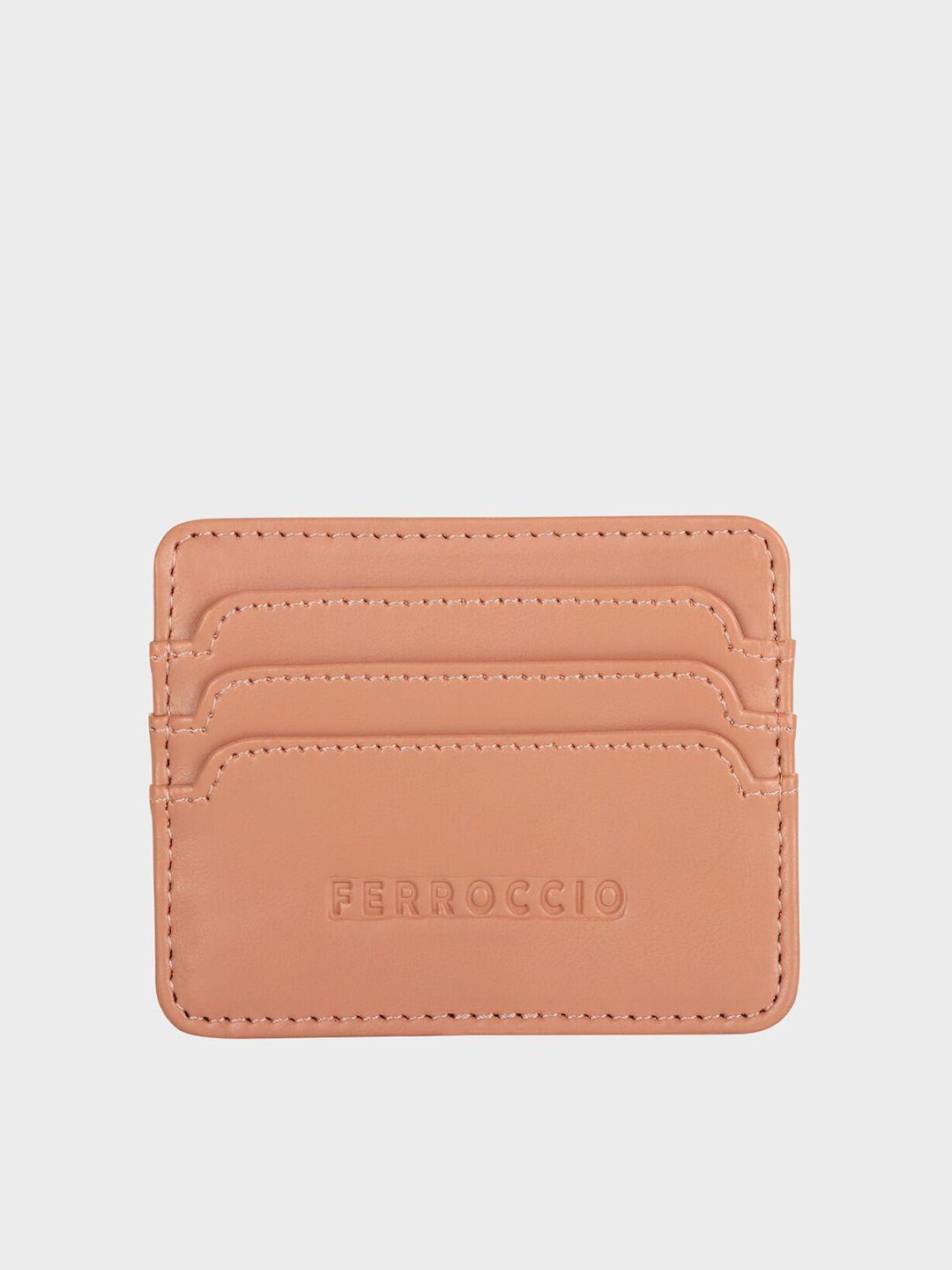 ferroccio women pink card holder