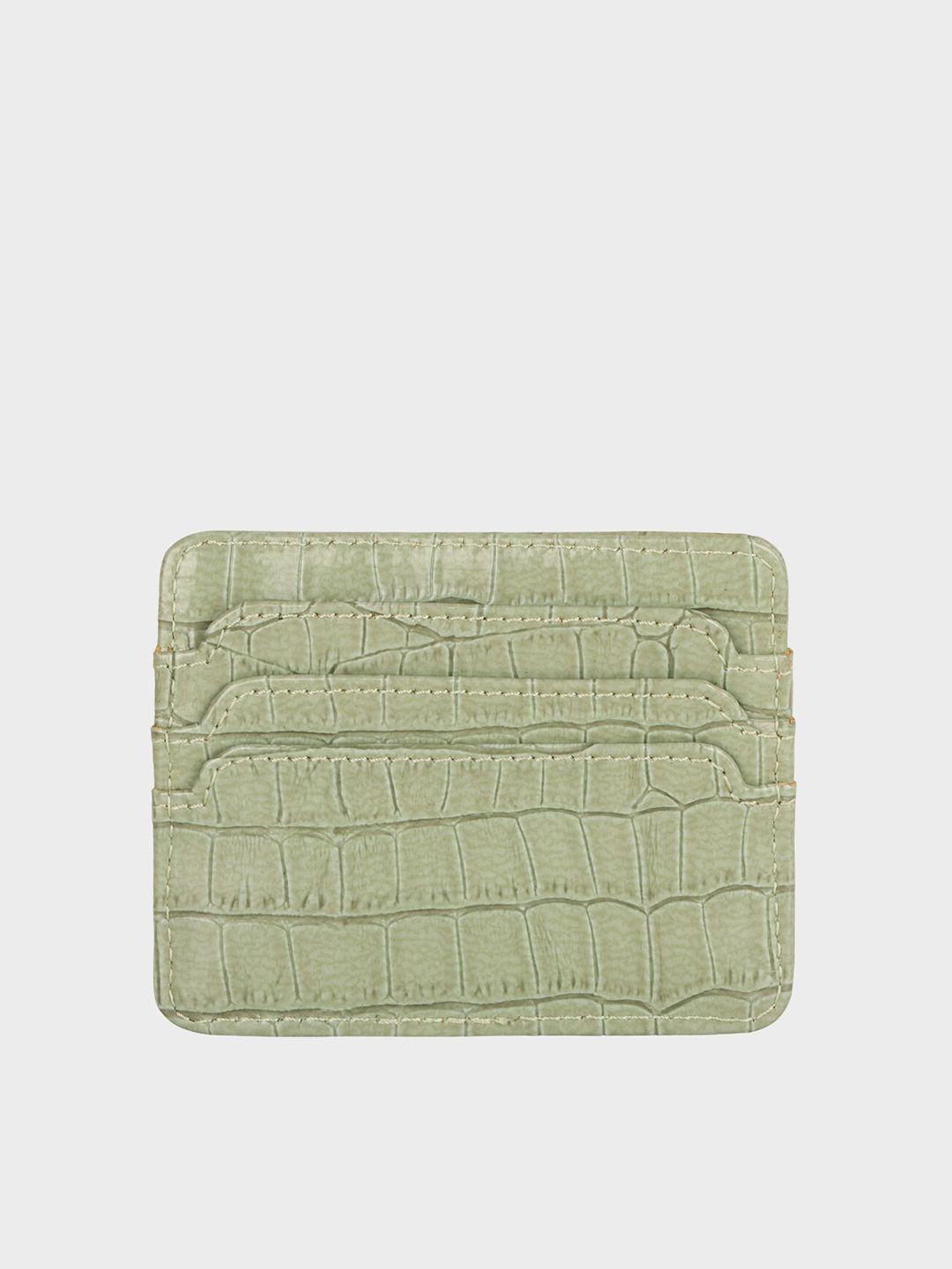 ferroccio women sea green card holder