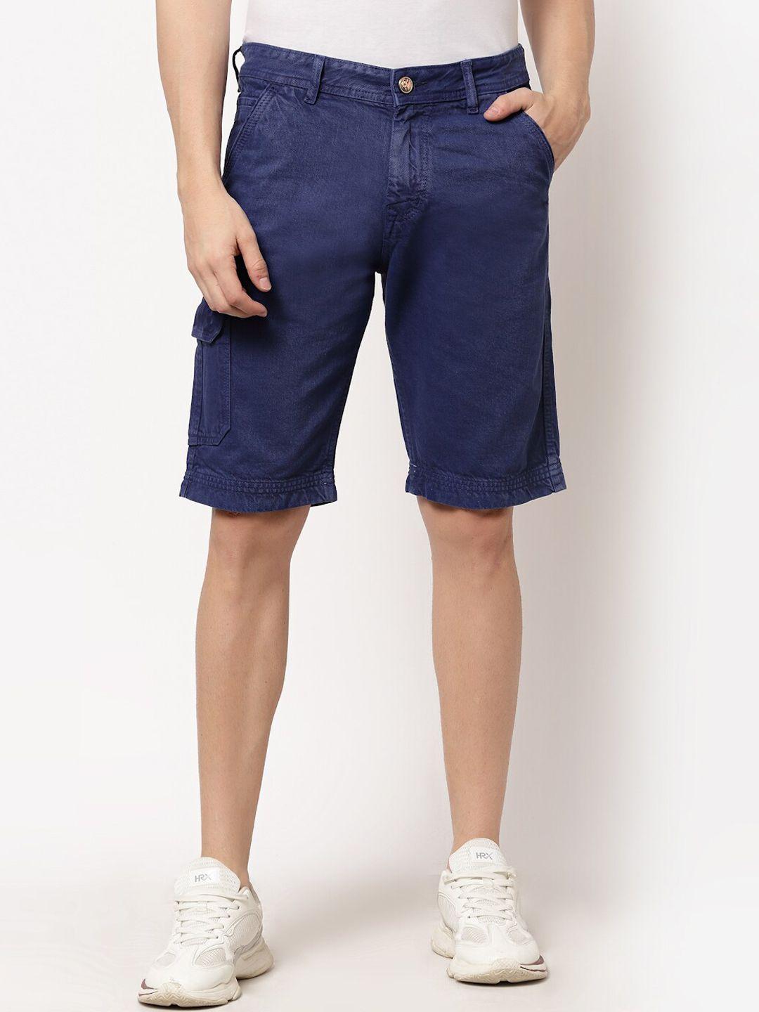 fever men blue denim shorts