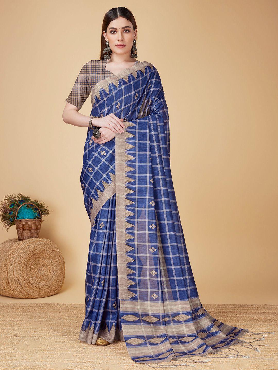 fevinaa checked saree