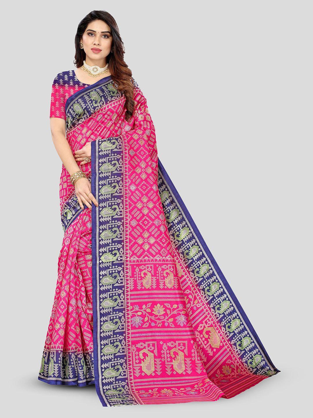 fevinaa geometric printed saree