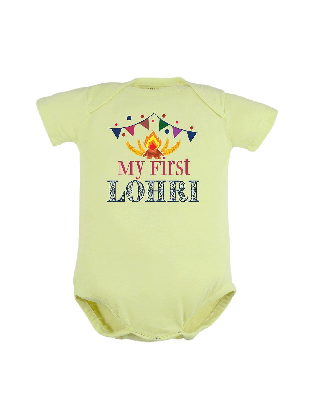 fflirtygo infants lohri celebrations printed pure cotton rompers