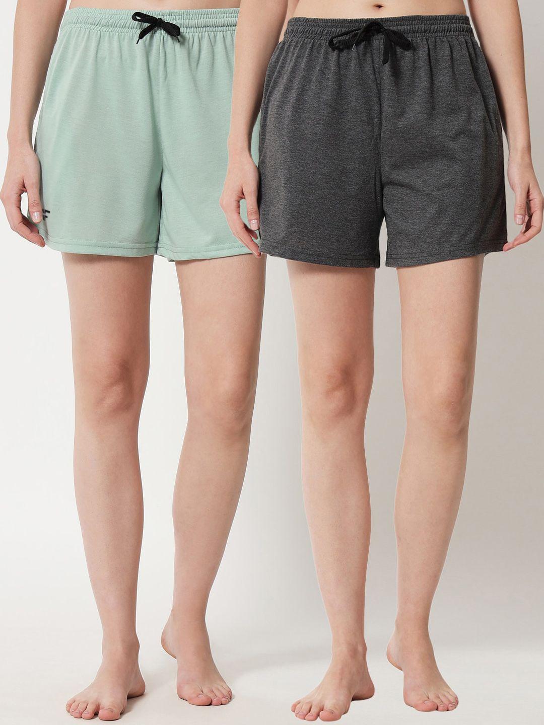 fflirtygo women charcoal shorts