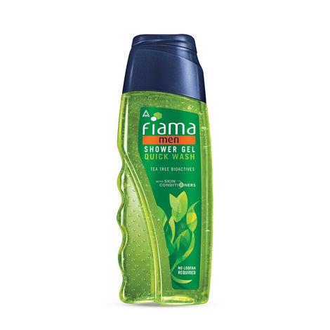 fiama men shower gel quick wash, body wash with skin conditioners for moisturised skin, 250 ml bottle