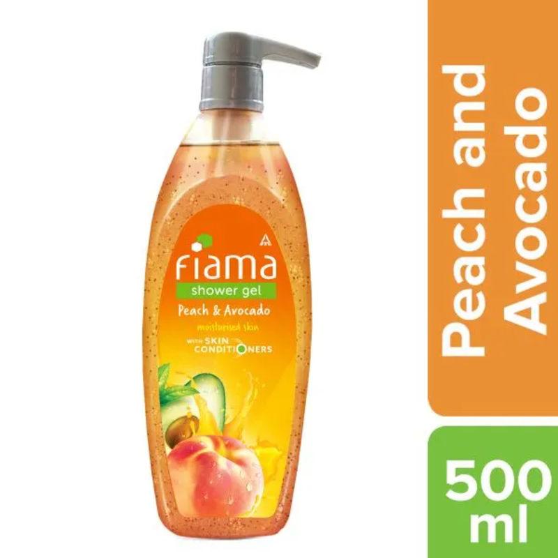 fiama peach & avocado shower gel