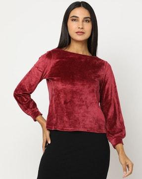 fig swt shirt wine xs