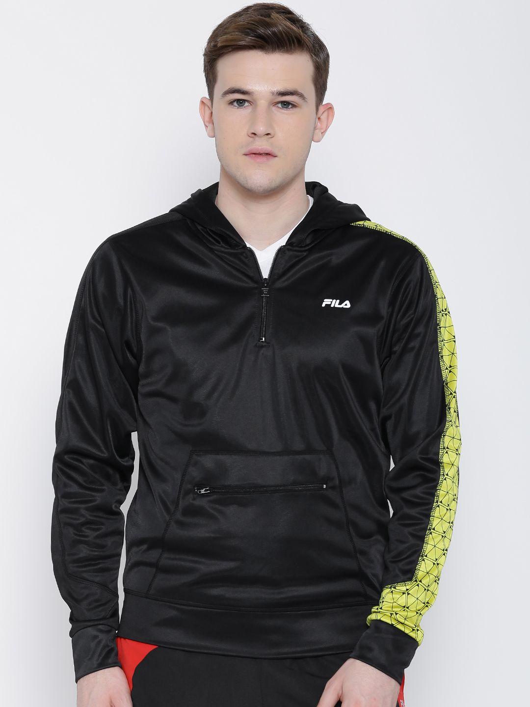 fila black bovam hooded jacket