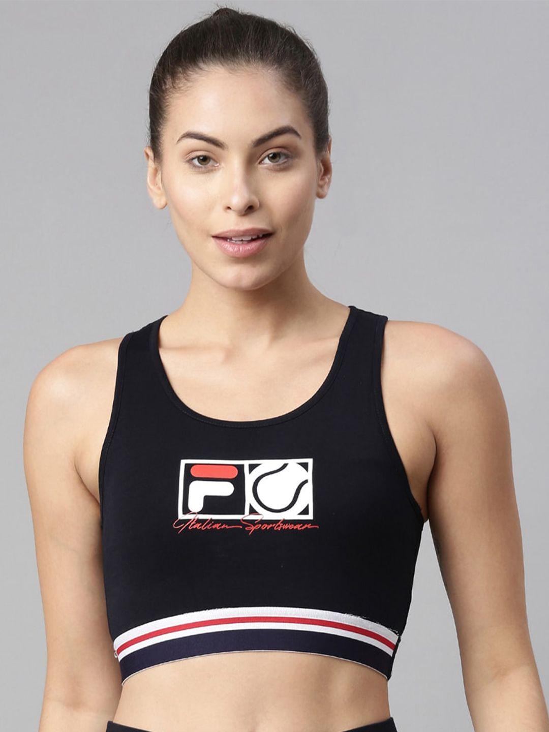 fila blue & white bra