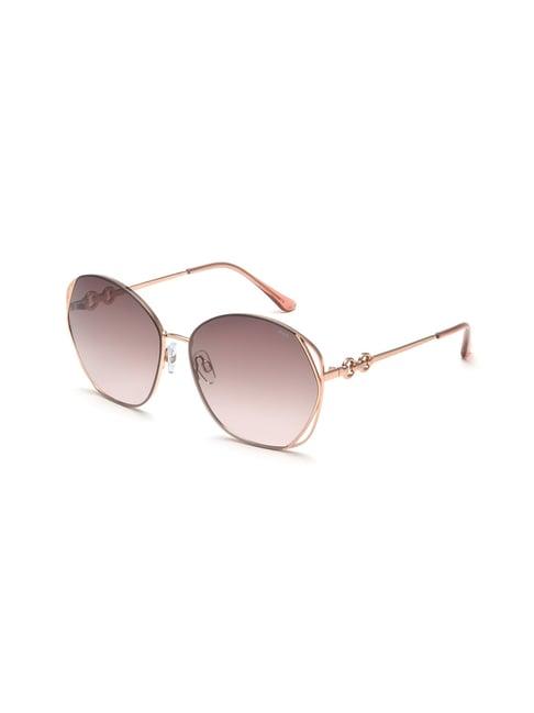 fila brown oval sunglasses for women