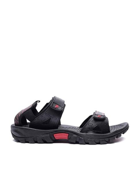 fila men's andor core black floater sandals