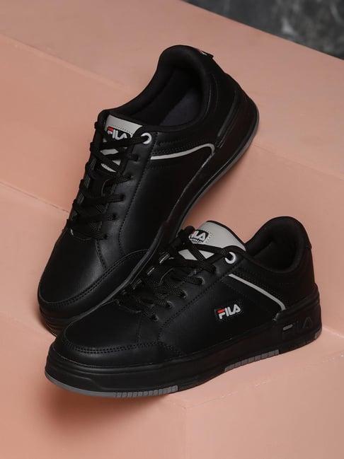 fila men's black casual sneakers