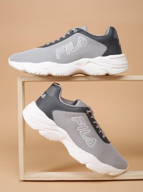 fila men's parker grey running shoes