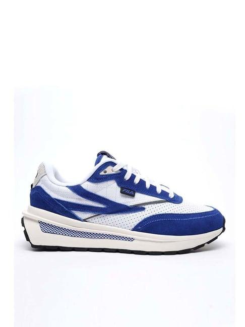 fila men's renno premium blue casual sneakers