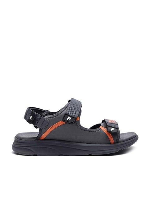 fila men's ricochet grey floater sandals