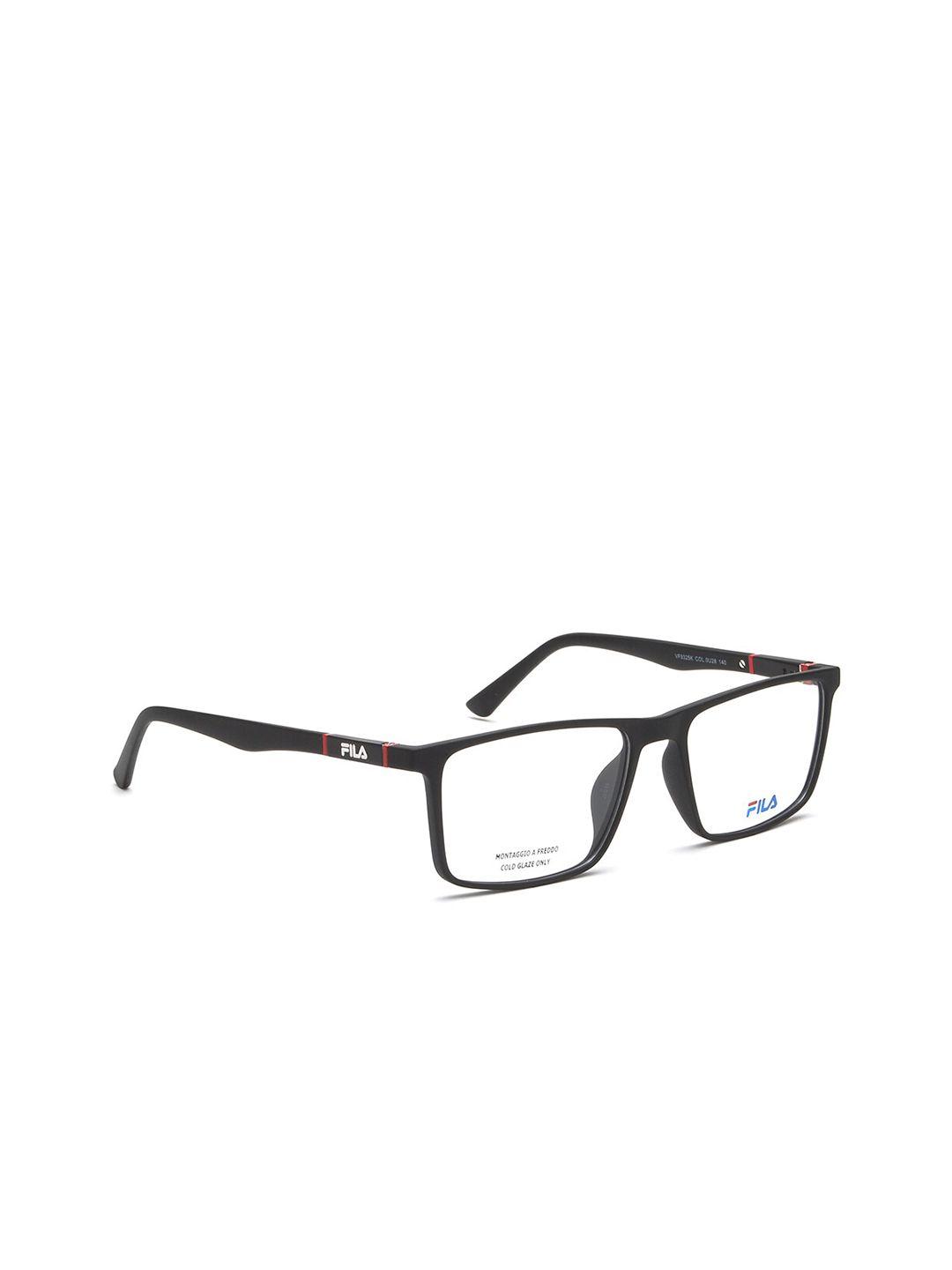 fila men black full rim square frames