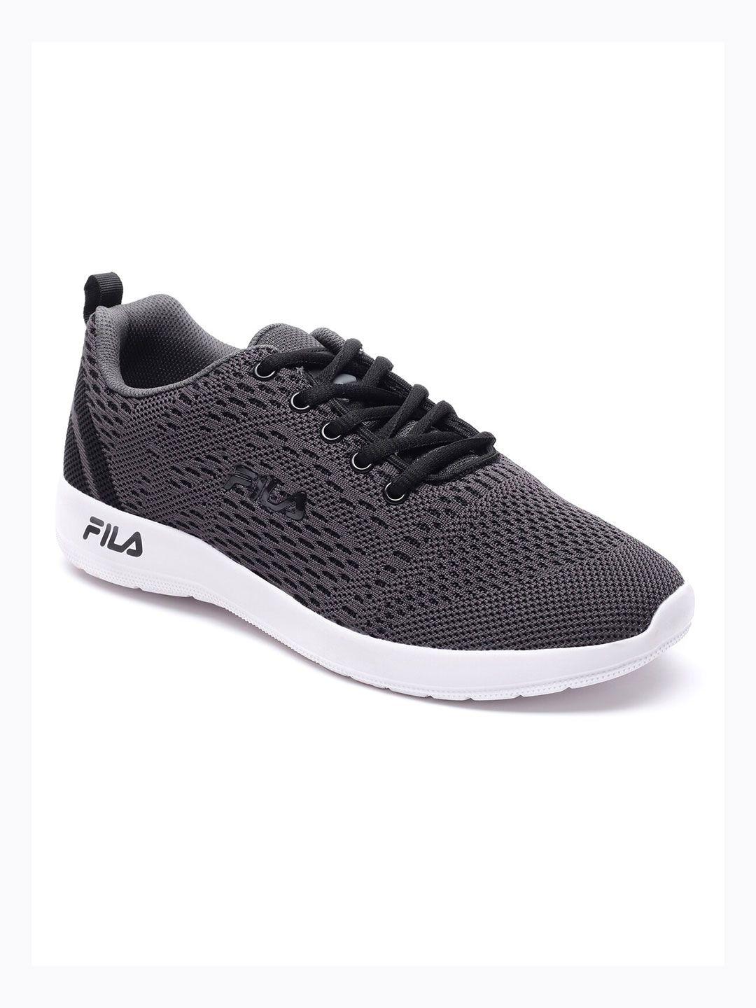 fila men charcoal running non-marking sport carmen plus shoes