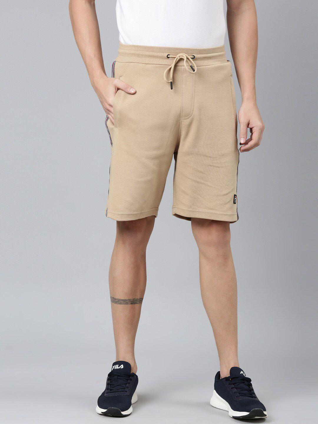 fila men mid-rise cotton shorts