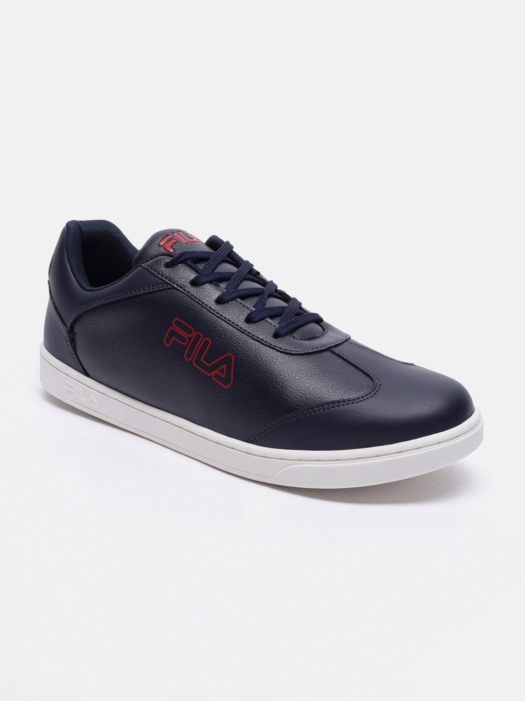 fila men navy blue barton sneakers