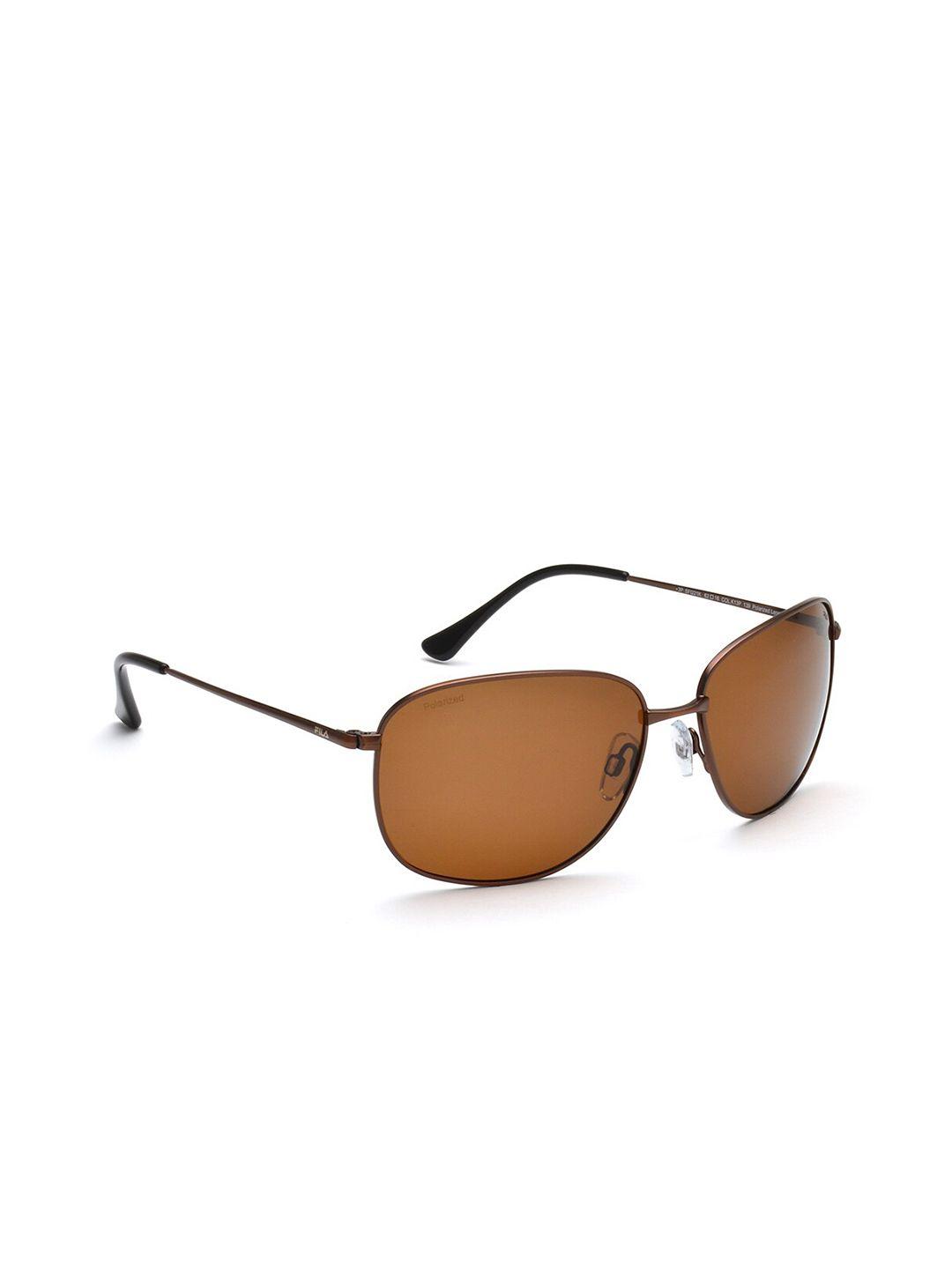 fila men rectangle sunglasses with uv protected lens sfi221k60k13psg