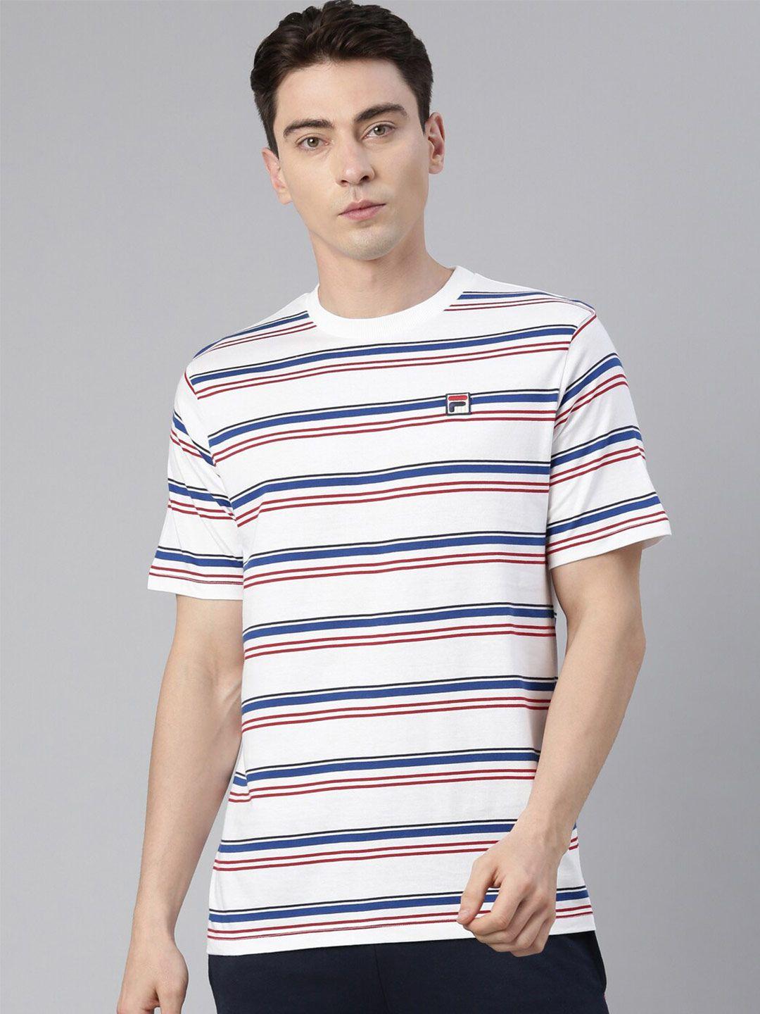fila men striped cotton t-shirt