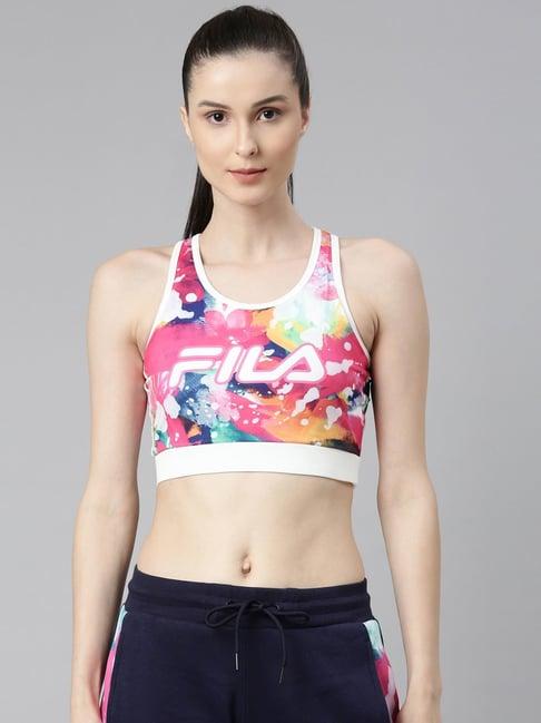 fila multicolor printed sports bra