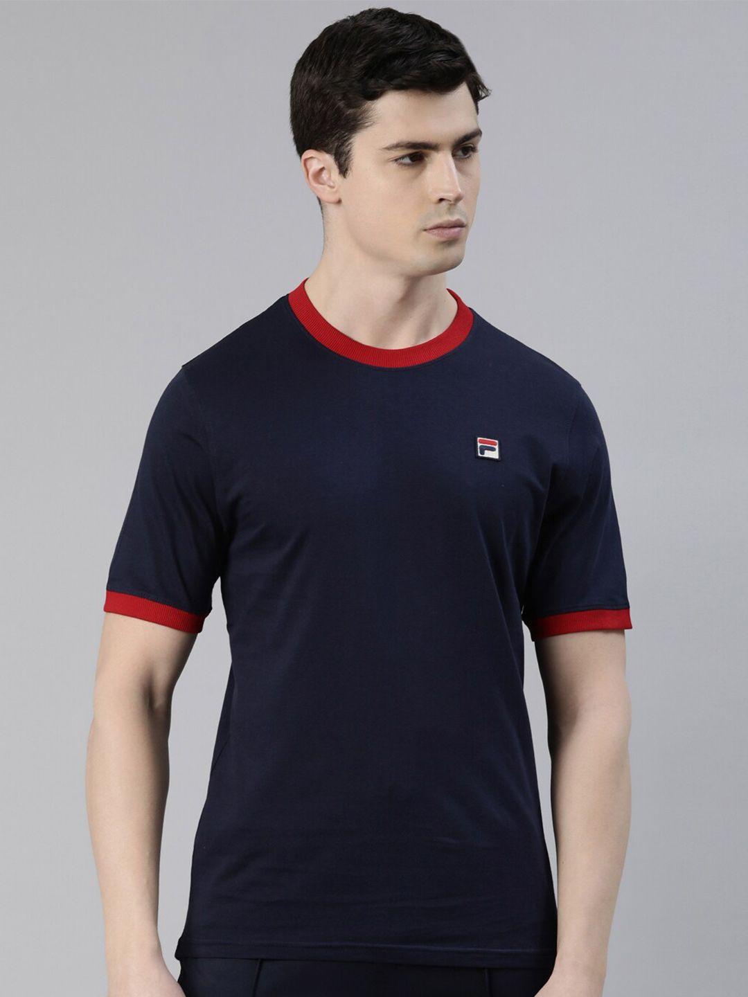 fila round neck organic cotton t-shirt