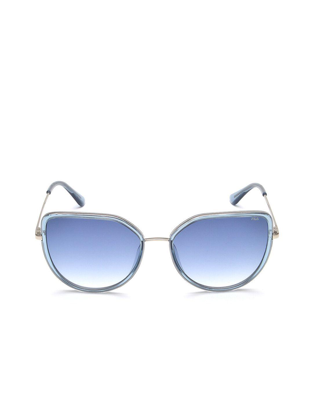 fila women cateye sunglasses with uv protected lens sfi226k56579ysg