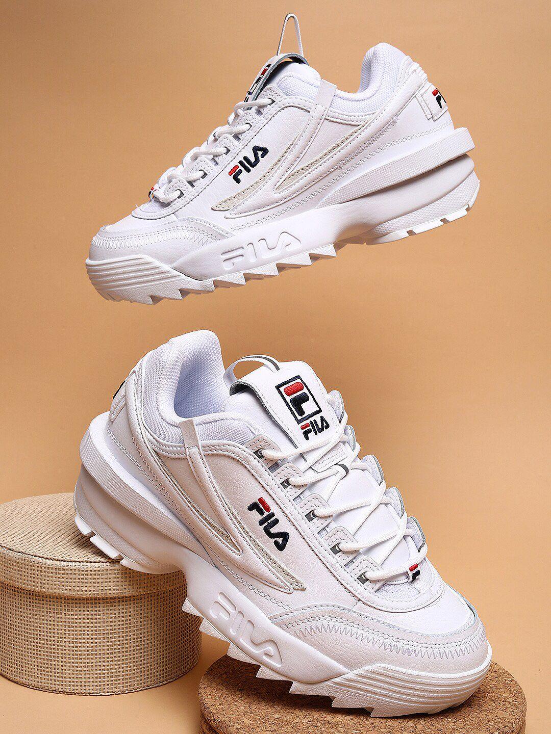 fila women disruptor ii exp white sneakers