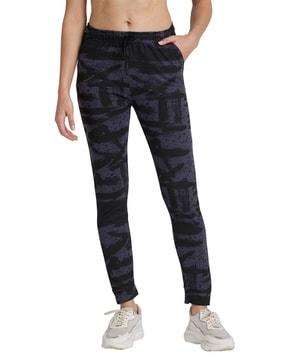 fill length track pants with elasticated waistband