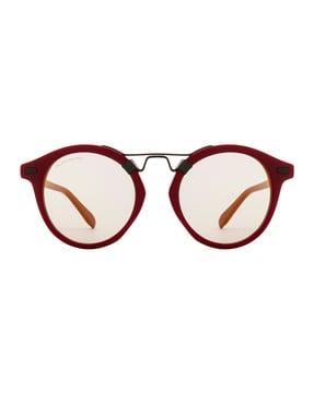 fill-rim frame circular sunglasses