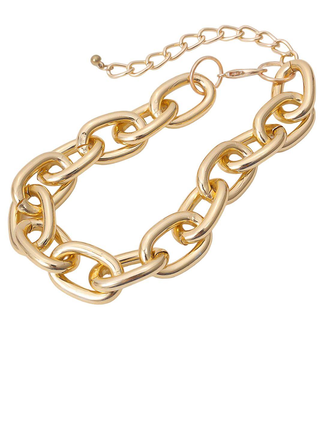 fimbul gold-plated chunky chain necklace