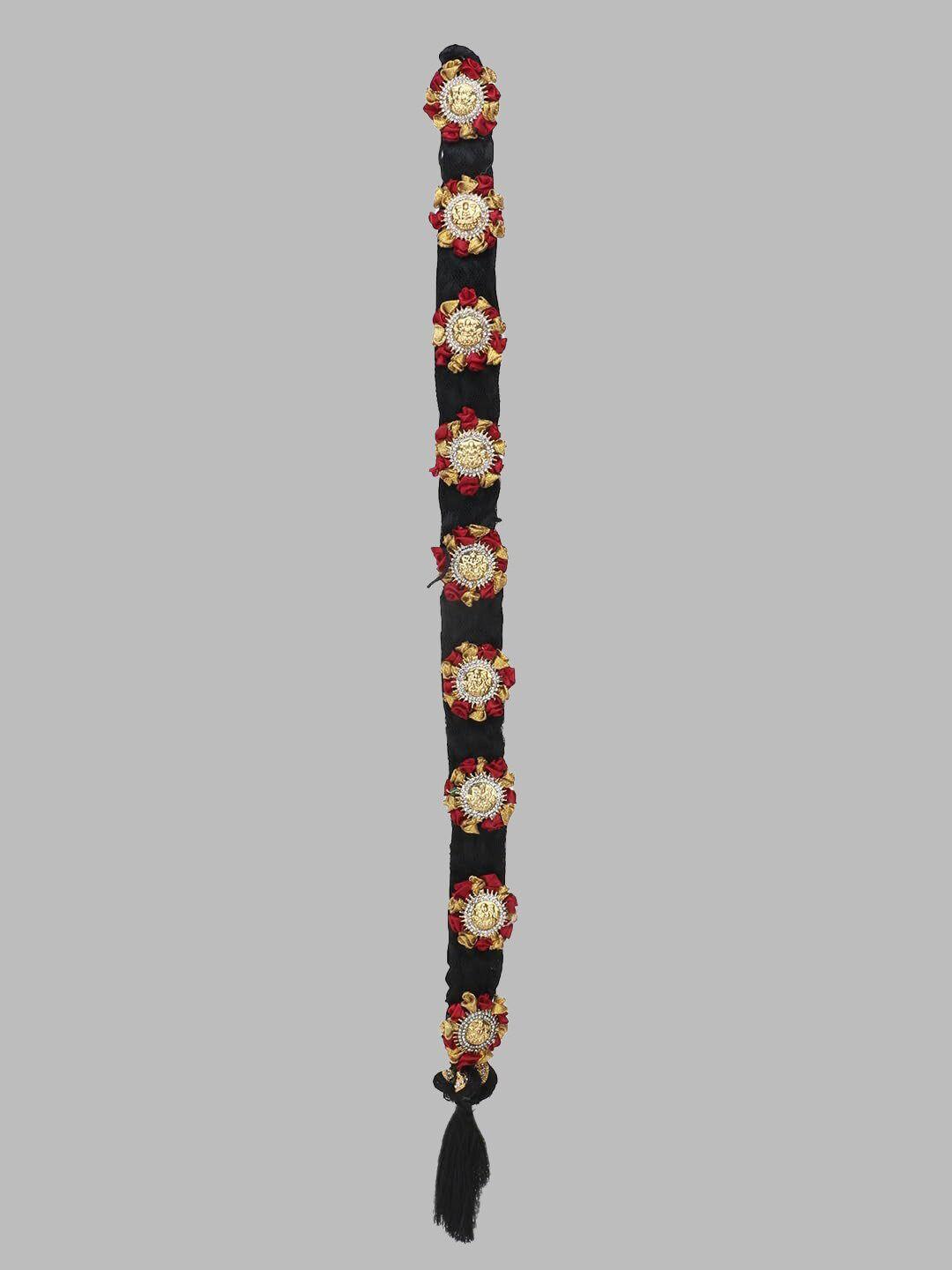fimbul traditional hair choti with flower's jada set