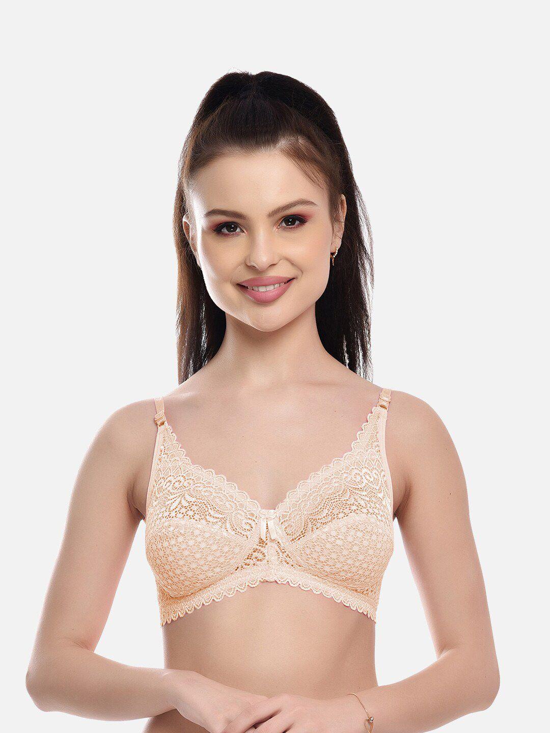 fims floral lace full coverage all day comfort rapid-dry bralette
