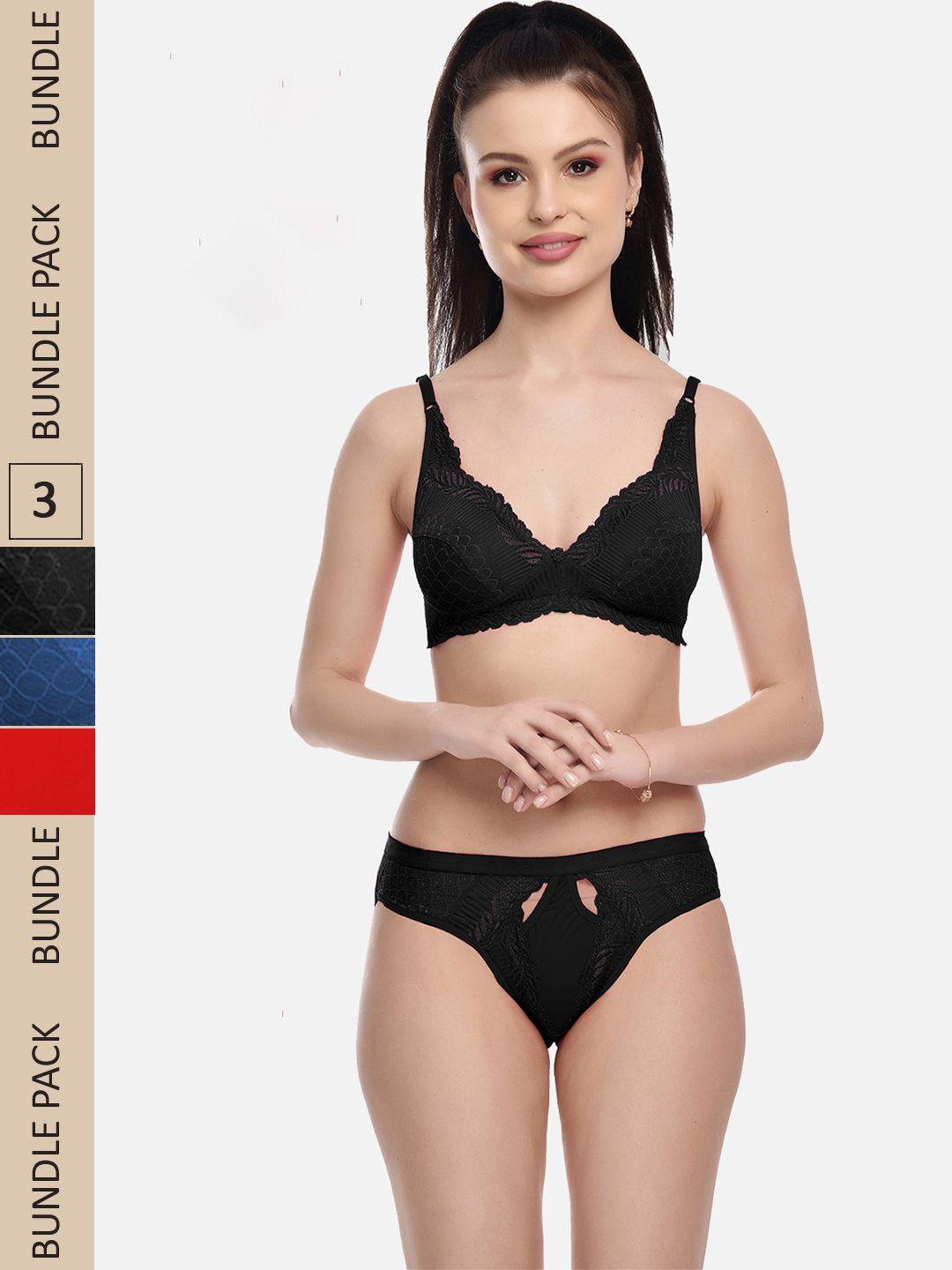 fims-women-pack-of-3-self-design-lingerie-set