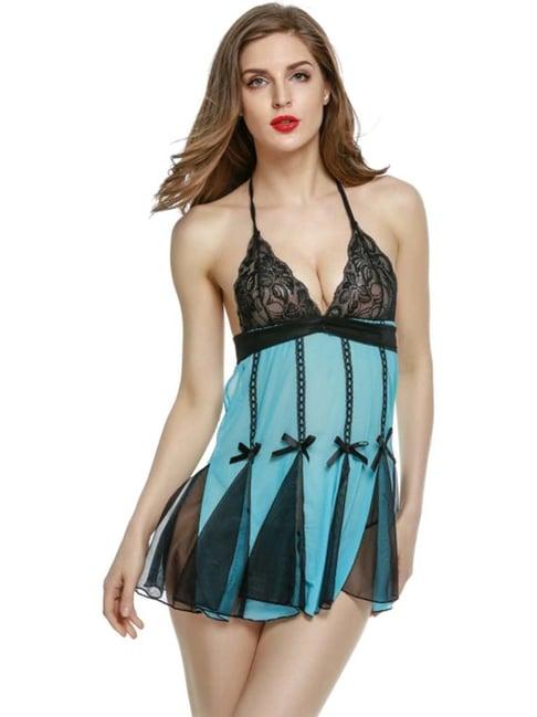 fims: fashion is my style blue lace work babydoll