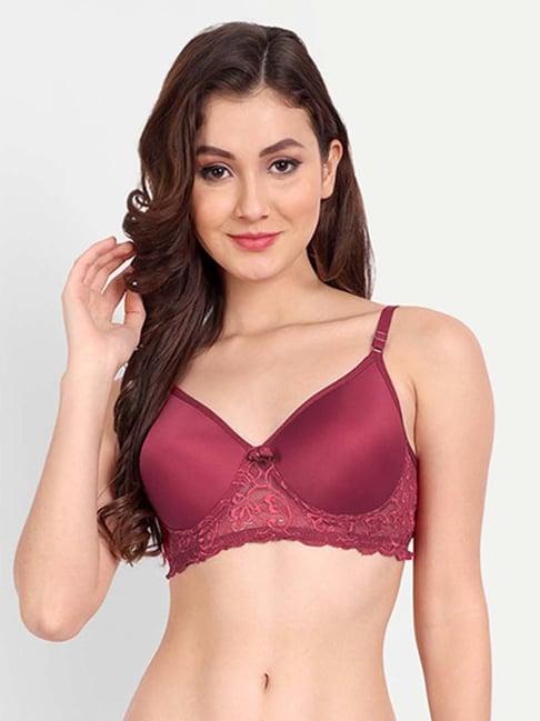 fims: fashion is my style maroon lace work everyday bra