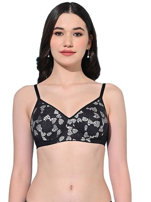 fims black printed bra