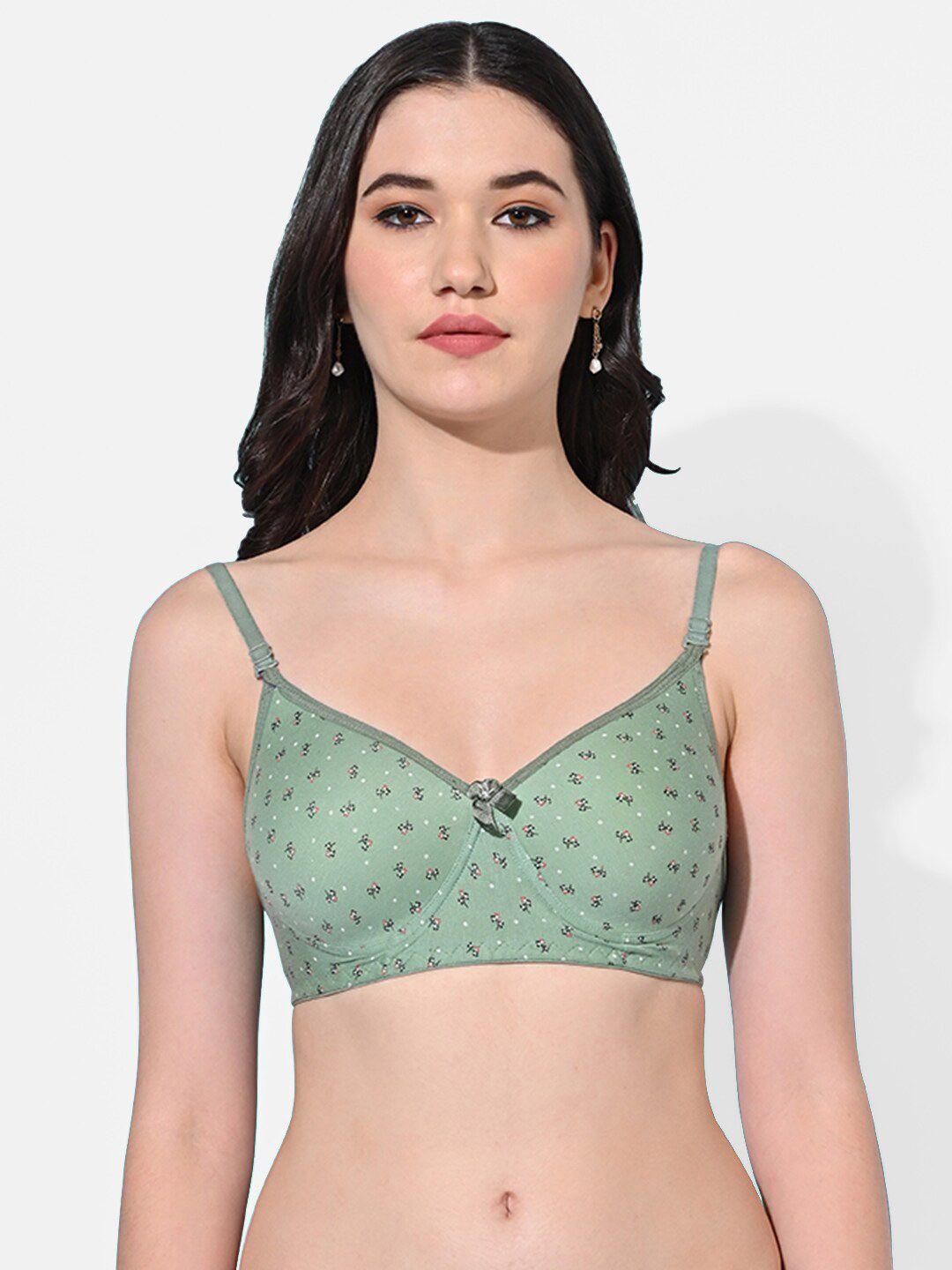 fims floral full coverage lightly padded bra all day comfort