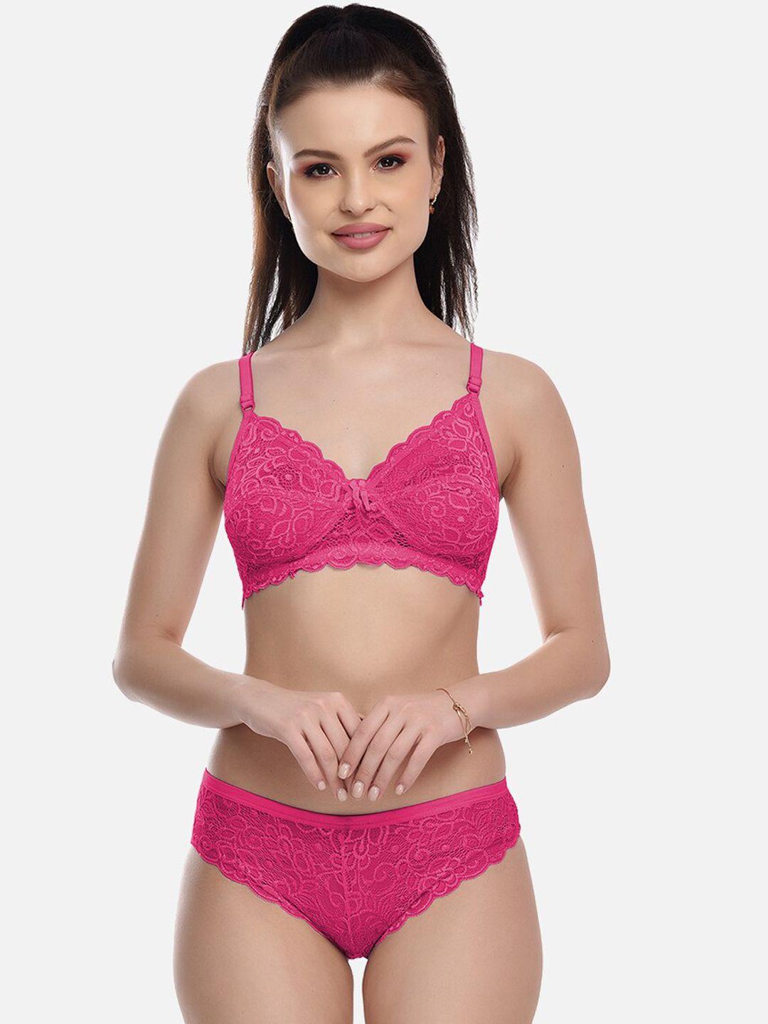 fims full coverage cotton lycra lingerie set rimjhim_set_pink_b