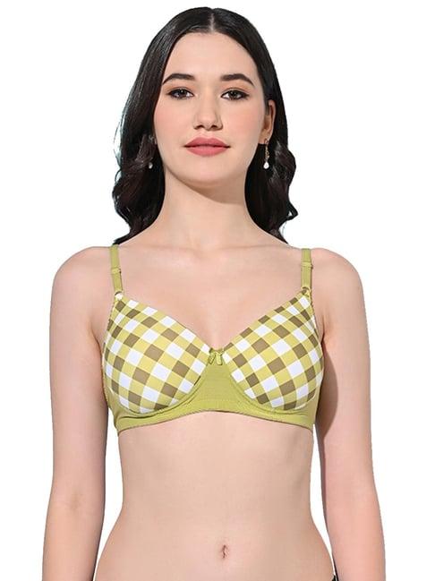 fims green printed bra