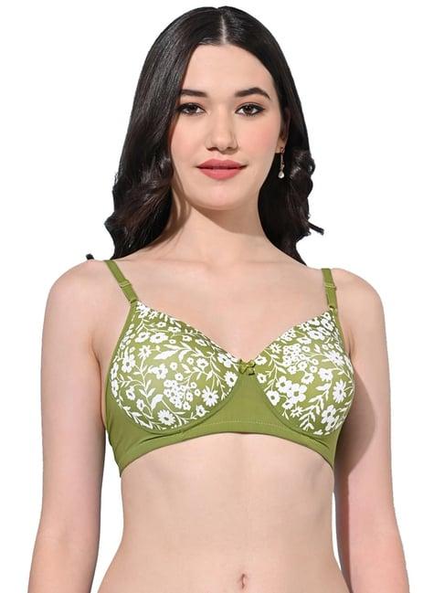 fims green printed bra