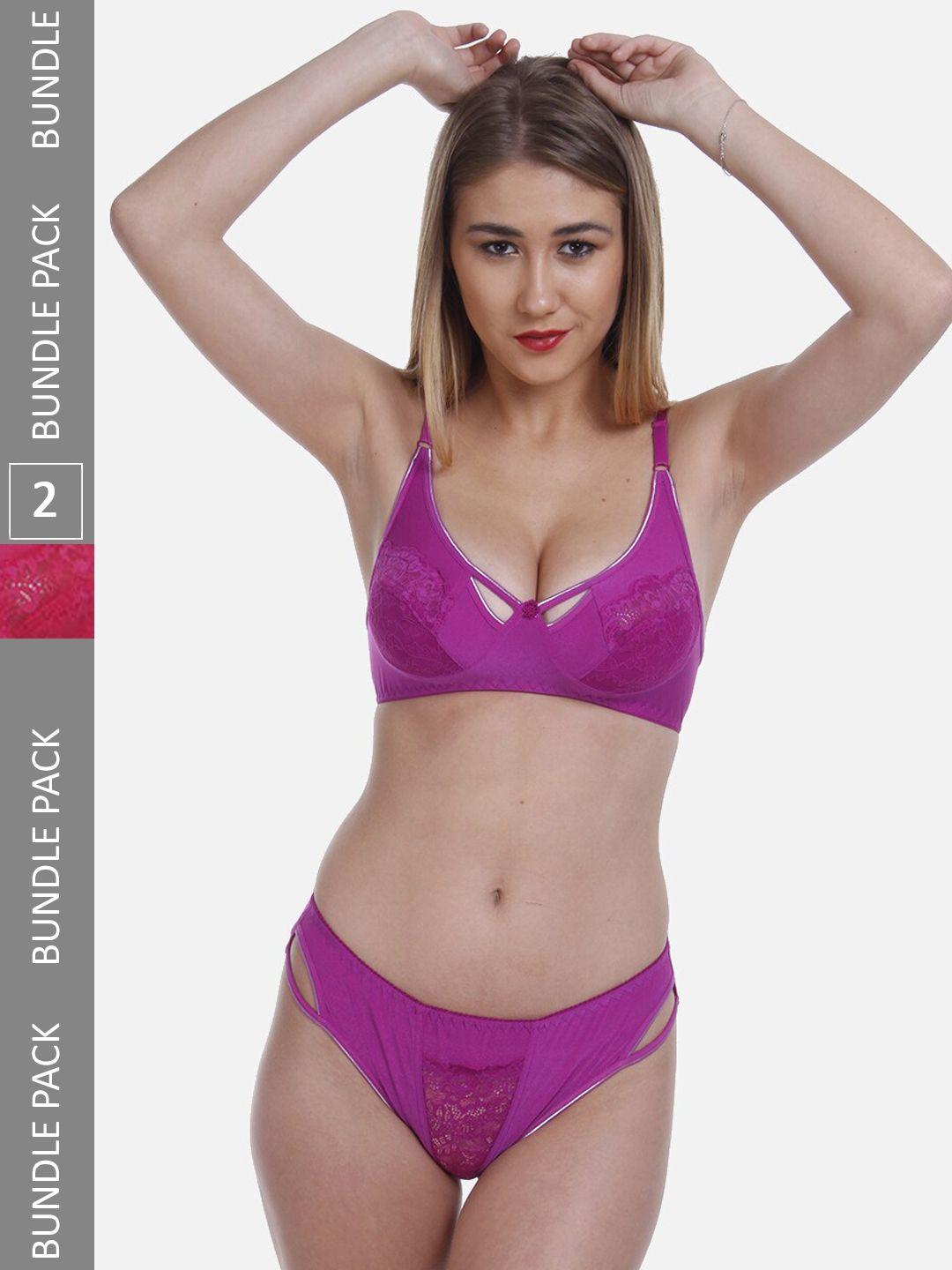 fims pack of 2 self design purple lingerie set mtr_karina_set_purplepink_b