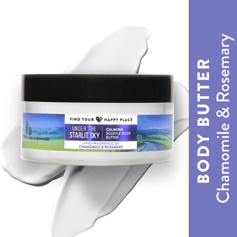 find your happy place - under the starlit sky soufflé body butter chamomile & rosemary