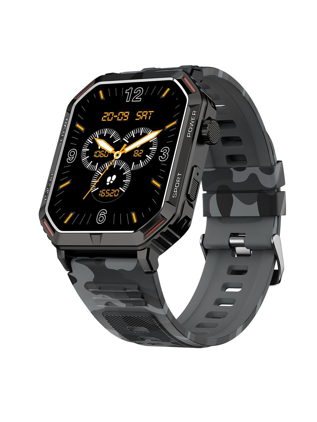 fire-boltt commando 1.96" hd display smartwatch with bluetooth calling & diy watch face