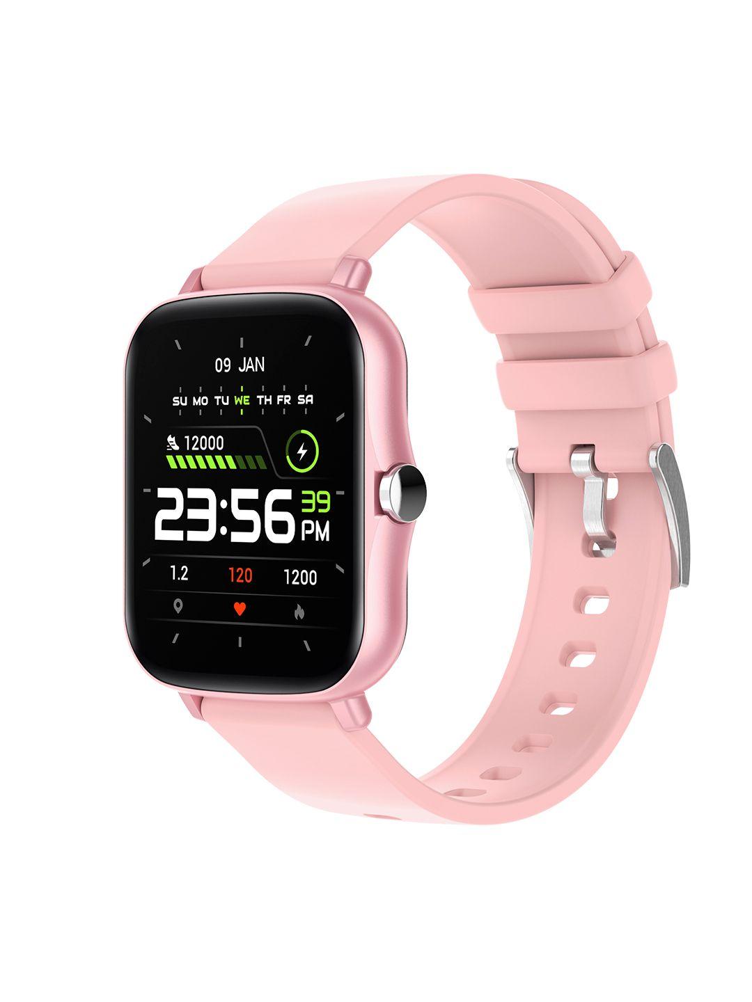 fire-boltt pink beast pro bt calling local music with tws pairing smartwatch