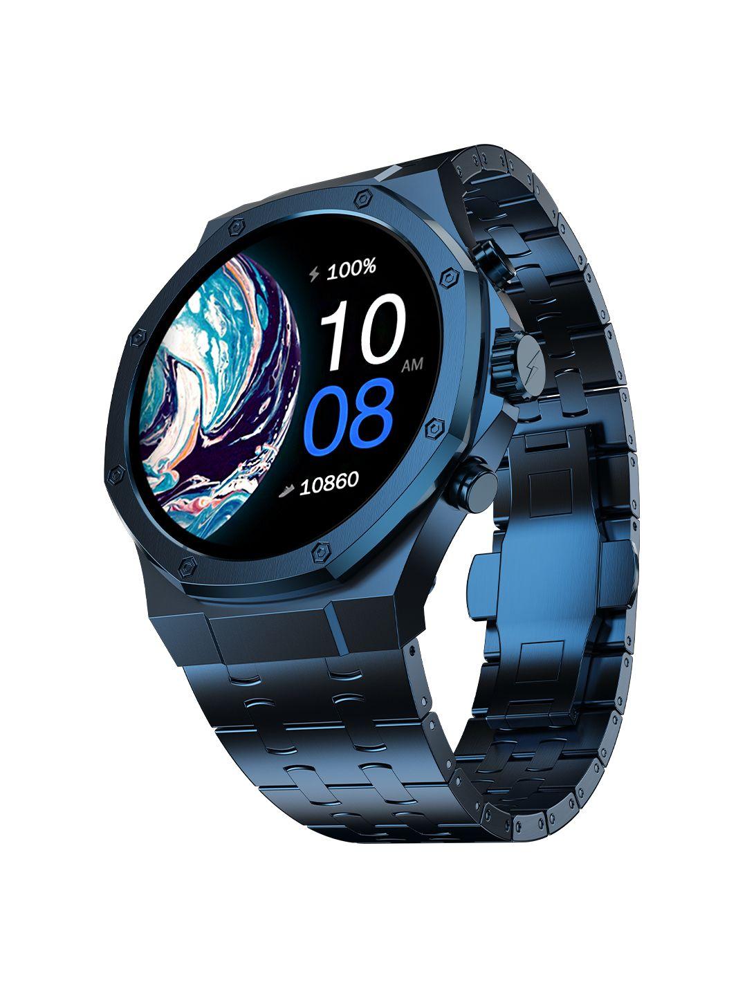 fire-boltt royale luxury stainless steel smart watch with 1.43 amoled display